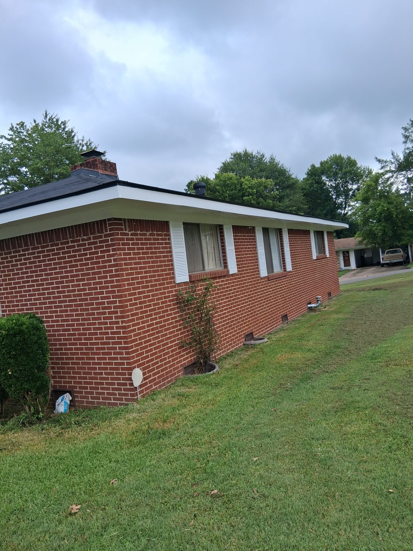 Brick home exterior