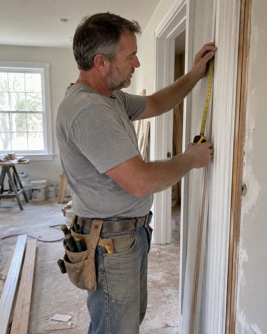 William Barker of Boom The Builder LLC working on a residential remodeling project